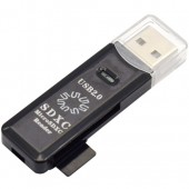 5bites <RE2-100BK> USB2.0 SDXC/microSD Card Reader/Writer