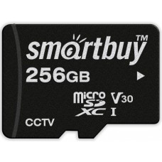 SmartBuy <SB256GBSDCCTV> microSDXC 256Gb Class10 UHS-I U3 V30 +microSD->SD Adapter