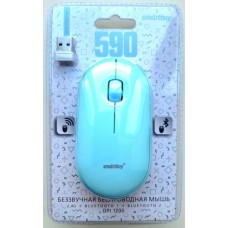 SmartBuy Wireless Mouse <SBM-590D-B> (RTL) Bluetooth/USB 3btn+Roll, беспроводная