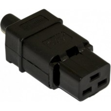 Hyperline CON-IEC320C19 Разъем IEC 60320 C19 220В 16A на кабель, контакты на винтах (плоские контакты внутри разъема),