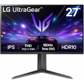 27" LG 27GS65F-B (игровой, 16:9, 1920x1080, IPS, 180 Гц, AMD FreeSync/NVIDIA G-Sync, HDR10, HDMI+DP, 3.5 jack, регулировка высоты, портретный режим, VESA100)