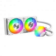 Система водяного охлаждения Montech HyperFlow ARGB 240 LGA 1700/1200/15X/2066AM3/AM4/AM5 (TDP 280W, DUAL FAN 120mm) White