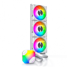 Система водяного охлаждения Montech HyperFlow ARGB 360 LGA 1700/1200/15X/2066/AM3/AM4/AM5 (TDP 350W, PWM, TRIPLE FAN 120mm) White