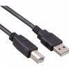 Кабель USB A-B ExeGate EX-CCF-USB2-AMBM-3.0, EX297565RUS, USB 2.0, один ферритовый фильтр, 3м