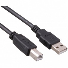 Кабель USB A-B ExeGate EX-CCF-USB2-AMBM-3.0, EX297565RUS, USB 2.0, один ферритовый фильтр, 3м