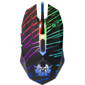 Мышь Defender Dark Agent GM-590L (полноразмерная игровая мышь для ПК, проводная USB, сенсор оптический 12800 dpi, 6 кнопок, колесо с нажатием, цвет цветной принт) (52590)