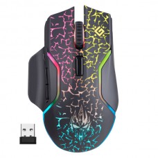 Мышь беспроводная игровая Defender Oneshot GM-067 черный,LED,7D,300 мАч, 3200dpi (52067)