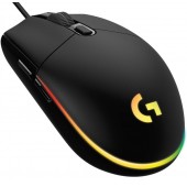 Игровая мышь Logitech G102 Lightsync (910-005808) (полноразмерная, USB, 8000 dpi, RGB, 5 кнопок, колесо с нажатием, цвет черный)