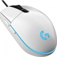 Игровая мышь Logitech G102 Lightsync (910-005809) (полноразмерная, USB, 8000 dpi, RGB, 5 кнопок, колесо с нажатием, цвет белый)