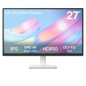 27" LG 27US500-W (16:9, 3840x2160, IPS, 60 Гц, AMD FreeSync, HDR10, 2xHDMI+DP, 3.5 jack, VESA100)