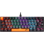 Клавиатура Defender Apex GK-002 (USB) 104КЛ (45003) (стандартная для ПК, механическая, Outemu Red, ход линейный, пластик, интерфейс подключения - USB-A, цвет черный/серый)