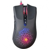 Мышь A4Tech Bloody AL90 (полноразмерная игровая мышь, USB, сенсор лазерный 8200 dpi, 8 кнопок, колесо с нажатием, цвет черный/цветной принт)