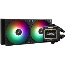 Система водяного охлаждения Thermalright Frozen Warframe 240 Black ARGB (F-WFRAME-240-BL-ARGB) / (LGA115X/1200/1700/2011/2066/FM1/FM2/FM2+/AM2/AM2+/AM3/AM3+/AM4/AM5) / 240mm / 2x120mm / Black