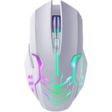 Мышь беспроводная Defender Katana GM-511 белая (52512) (полноразмерная игровая мышь для ПК, беспроводная радио, сенсор оптический 3200 dpi, 6 кнопок, колесо с нажатием, цвет белый)