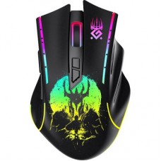 Мышь беспроводная Defender Kronos GM-695 (52695) (нполноразмерная игровая мышь для ПК, беспроводная радио, сенсор оптический 1600 dpi, 7 кнопок, колесо с нажатием, цвет черный)