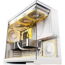 Корпус ATX Без БП Geometric Future Model 5 (Tempered Glass, 2xUSB-A 3.2 5Гбит/с, 1xUSB-C 2x2 20Гбит/с, HD Audio+Mic, VGA MAX 460mm, CPU MAX 180mm, пылевые фильтры) White