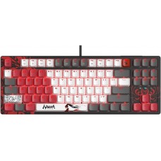 Клавиатура A4Tech Bloody S87 Naraka (игровая для ПК, механическая, Bloody BLMS Red Plus, ход линейный/тихие, пластик, интерфейс подключения - USB-A, кириллица: да, цвет черный/красный )