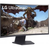 27" LG 27GS60QC-B (игровой, 16:9, 2560x1440, VA, 1000R, 180 Гц, AMD FreeSync/VESA Adaptive-Sync, HDR10, HDMI+DP, 3.5 jack, VESA100)