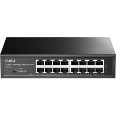 Коммутатор Cudy FS1016 (16 x 100Mbit, Unmanaged, 13", VLAN Extend Modes) Metal Case