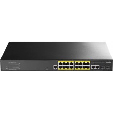 Коммутатор Cudy GS2018PS2-200W (L2, 16 x PoE 1Gbit RJ45 + 2 x 1Gbit RJ45 + 2 x 1Gbit SFP, 200W)