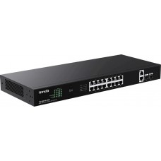 Коммутатор Tenda TEG1120P-16-250W (18 x 1Gbit PoE+, 2 x 1Gbit SFP, 230W) Unmanaged