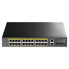 Коммутатор Cudy GS1026PS2 (24xPoE 1Gbit RJ45 + 2x1Gbit RJ45 + 2x1Gbit SFP, Unmanaged, 300W)