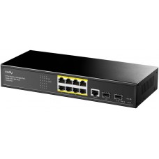 Коммутатор Cudy GS2008PS2 (L2, 8 x PoE 1Gbit RJ45 + 2 x 1Gbit SFP, 120W)
