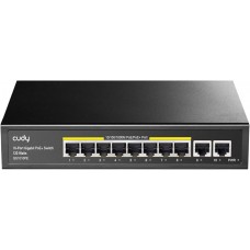 Коммутатор Cudy GS1010PE (8 x PoE 1Gbit RJ45 + 2 x 1Gbit RJ45 Uplink, Unmanaged, 120W)