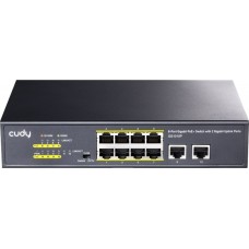 Коммутатор Cudy GS1010P (8 x PoE 1Gbit RJ45 + 2 x 1Gbit RJ45 Uplink, Unmanaged, 120W)