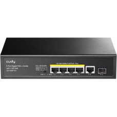 Коммутатор Cudy GS1005PTS1 (4 x PoE 1Gbit RJ45, 1 x 1Gb RJ45 Uplink, 1 x 1Gbit SFP, Unmanaged, 120W)