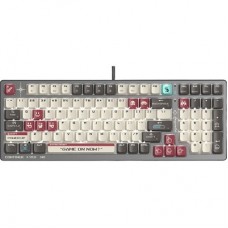 Клавиатура A4Tech Bloody S87 Pixels Red (игровая для ПК, механическая, ход линейный/тихие, пластик, интерфейс подключения - USB-A, кириллица: да, цвет серый/белый )