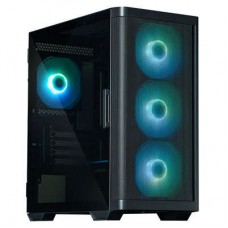 Корпус MicroATX Без БП Zalman M4 (Tempered Glass, 1xUSB 2.0, 2xUSB-A 3.2 5Гбит/с, 4x120mm FAN, HD Audio+Mic, VGA MAX 320mm, CPU MAX 157mm, пылевые фильтры) Black