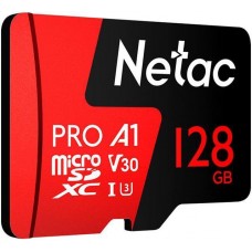 Micro SDXC 512 Gb Netac (NT02P500PRO-512G-S) (512 ГБ, класс 10, UHS-I (класс U3), V30, A1, чтение: 100 МБ/с )
