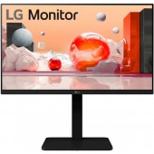 23.8" LG 24BA450-B (23.8", 16:9, 1920x1080, IPS, 100 Гц, 2x2Вт, HDMI+DP+VGA, 3,5 jack, регулировка высоты, портретный режим, поворотный 45°, VESA100)