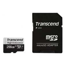 Карта памяти Micro SDXC 256 GB Transcend USD350V High Endurance Class 10 U3 V30 A2 + SD адаптер (TS256GUSD350V )