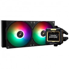 Система водяного охлаждения Thermalright Frozen Warframe 240 Black (F-WFRAME-240-BL) / (LGA115X/1200/1700/2011/2066/AM4/AM5) / LCD Display / 240mm / 2x120mm / Black