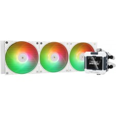 Система водяного охлаждения Thermalright Frozen Warframe SE 360 White (F-WFRAME-SE-360-WH-ARGB) / (LGA115X/1200/1700/2011/2066/AM4/AM5) / LCD Display / 360mm / 3x120mm / White