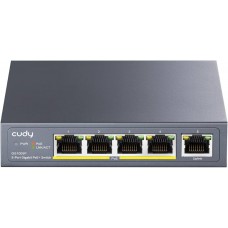 Коммутатор Cudy GS1005P (4 x PoE 1Gbit RJ45, 1 x 1Gb RJ45 Uplink, Unmanaged, 60W)