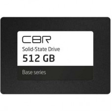 [NEW] CBR SSD-512GB-2.5-BS24b,SSD-,серия "Base",512 GB,2.5",SATA III 6 Gbit/s,3D TLC NAND,R/W up to 550/500 MB/s,TBW (TB) 256