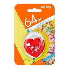 SmartBuy Wild <SB64GBHeart> USB2.0 Flash Drive 64Gb (RTL)