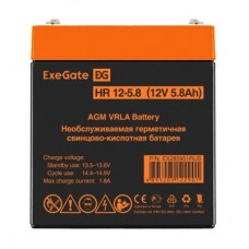 Аккумулятор Exegate HR 12-5.8 (12V, 5.8Ah) для UPS <EX285951RUS>