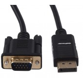 GoPower <00-00027497> Кабель-адаптер DisplayPort (M) -> VGA (15M) 1.8м