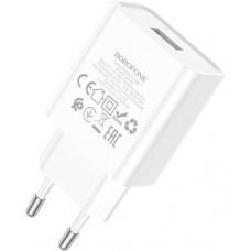 [NEW] B-88671 BOROFONE BA74A/ Сетевое ЗУ + Кабель Type-C 1m/ 1 USB/ Выход: 10.5W/ White