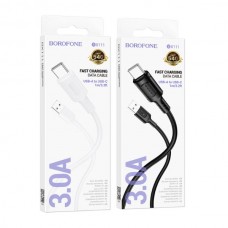 [NEW] B-15042 BOROFONE BX111/ USB кабель Lightning/ 1m/ 2.4A/ Black