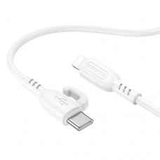 [NEW] B-89890 BOROFONE BX91/ USB кабель Lightning/ 1m/ 2.4A/ White