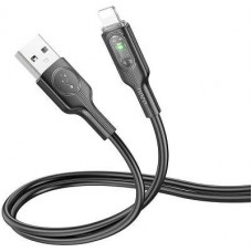 [NEW] Кабель Hoco U120 iP USB (m)-Lightning (m) 1.2м черный коробка