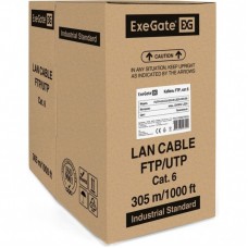 Кабель FTP 4 пары кат.6 LSZH <305м> Exegate FUTP4-C6-CU-S23-IN-LSZH-OR-305 <EX289279RUS>
