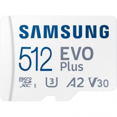 Samsung EVO Plus <MB-MC512SA> microSDXC Memory Card 512Gb Class10 UHS-I U3 A2 V30 + microSD-> SD Adapter