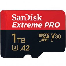 SanDisk Extreme PRO <SDSQXCD-1T00-GN6MA> microSDXC Memory Card 1Tb UHS-I U3 V30 A2 + microSD-> SD Adapter