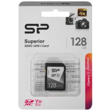 Silicon Power <SP128GBSDXCV3V10> SDXC Memory Card 128Gb UHS-I U3